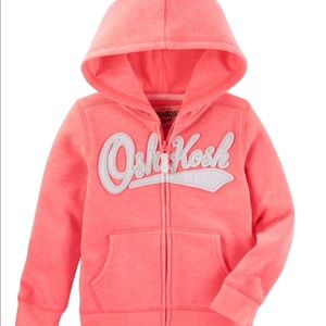 Oshkosh hooded zip up sweatshirt.